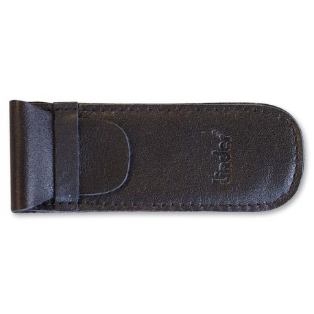 Pocket kn. pouch,black leather