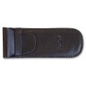 Pocket kn. pouch,black leather