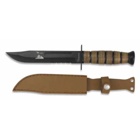 Cuchillo ALBAINOX TACTICO.C/funda. 18 cm