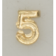 Numeral pasador diario " 5 ORO "