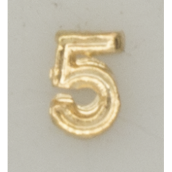 Numeral pasador diario " 5 ORO "