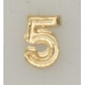 Numeral pasador diario " 5 ORO "