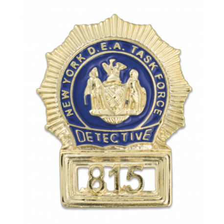 Chapas cartera US NEW YORK DETECTIVE