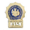 Chapas cartera US NEW YORK DETECTIVE