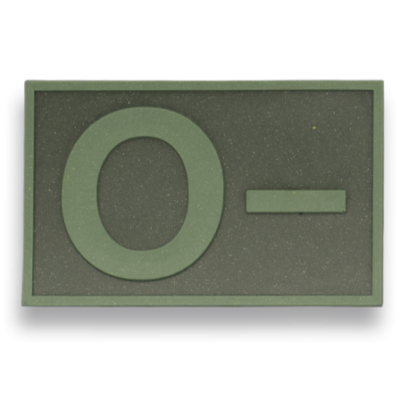 Parche goma ( 0 - ) Verde. (5.4 x3.4cm)