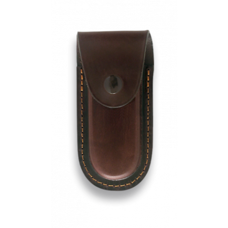 Funda ALBAINOX Piel.Marron. 12x6 cm