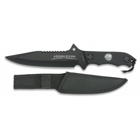 Cuchillo Albainox HORIZON negro. hoja:18