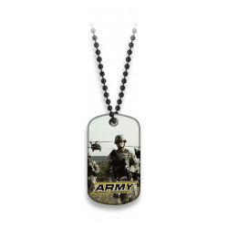 Placa con cadena de bolas ARMY