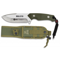 Cuchillo K25. BRAVO.cachas verde.12.5