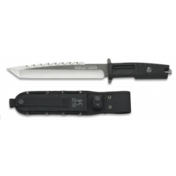 cuchillo K25 puño goma. titanium. h:20.8