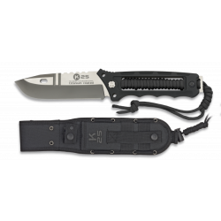 cuchillo K25 encordado negro. tit. h: 12