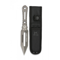cuchillo lanzador K25 titanio. t:19.3