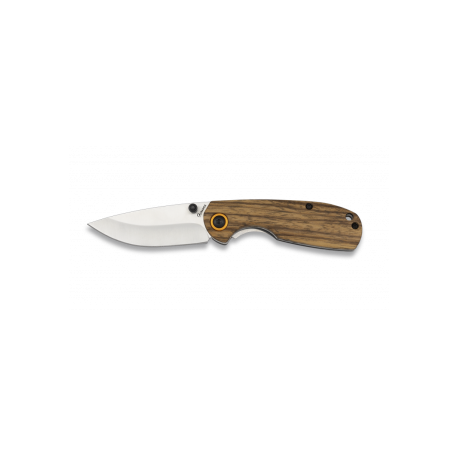 navaja albainox madera zebra. hoja:6.5cm