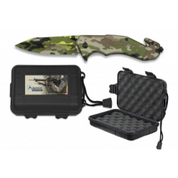 Navaja Albainox Camo Verde C/ caja ABS