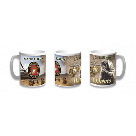 Taza Ceramica Marines