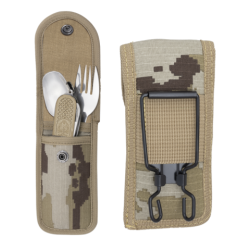 SET CUBIERTOS CAMPING CON FUNDA