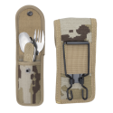 SET CUBIERTOS CAMPING CON FUNDA