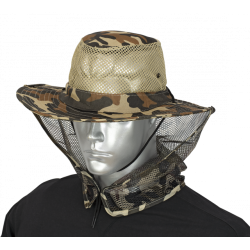 Sombrero con rejilla camo marron BARBARIC