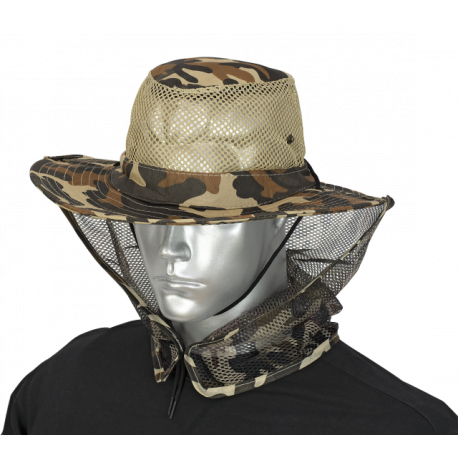 Sombrero con rejilla camo marron BARBARIC