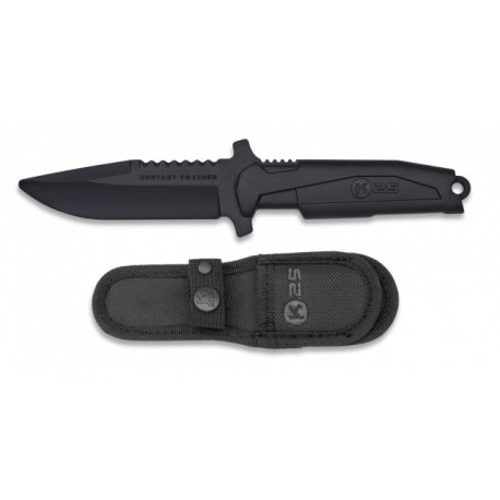 cuchillo entrenamiento K25 negro.