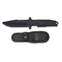 cuchillo entrenamiento K25 negro.