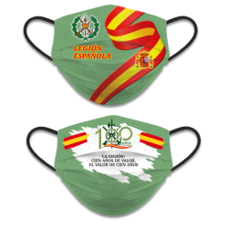 Mascarilla reversible Legión Esp 100