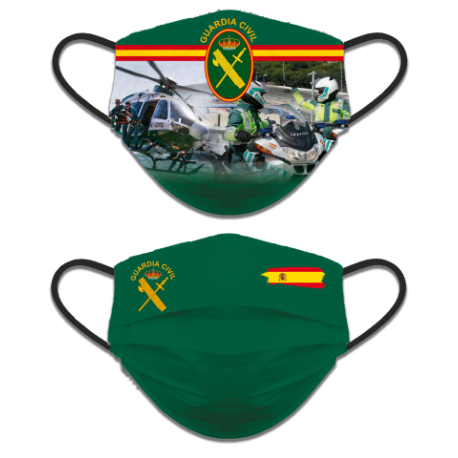 Mascarilla reversible Guardia Civil Tráfico