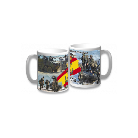 taza ceramica Infanteria de Marina.