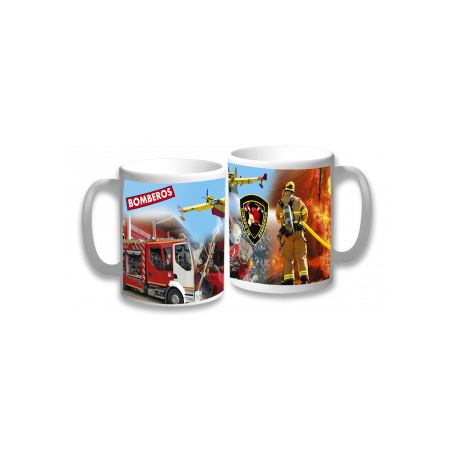 taza ceramica Bomberos