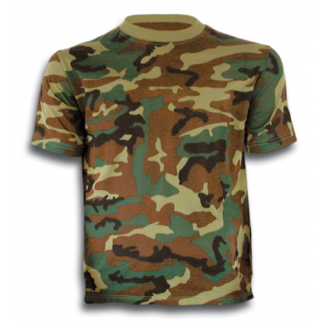 Camiseta m/c camo woodland