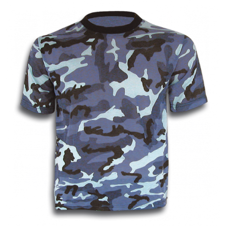 Camiseta m/c camo azul