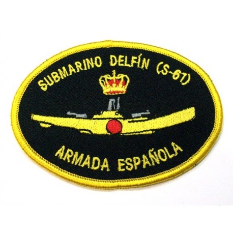 Parche bordado Submarino Delfin S-61