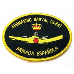 Parche bordado Submarino Narval S-64