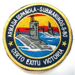 Parche bordado Submarinos S-80 Armada Española