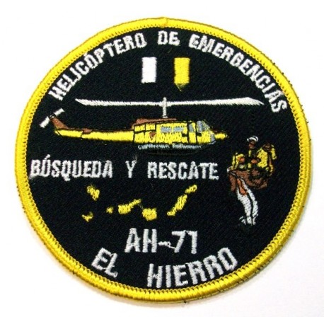 Parche bordado Helicóptero de rescate AH-81 El Hierro