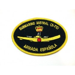 Parche bordado Submarino Mistral S-73