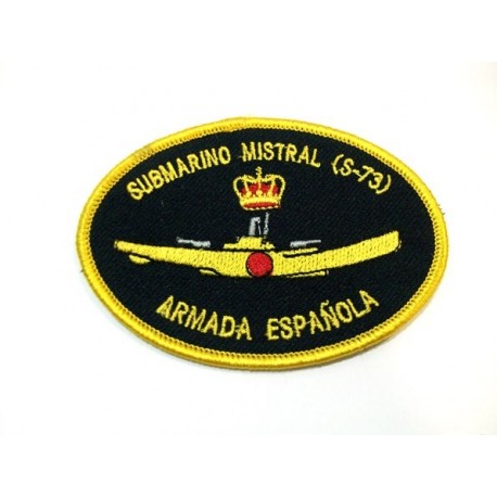 Parche bordado Submarino Mistral S-73