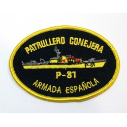 Parche bordado Patrullero Conejera P-31